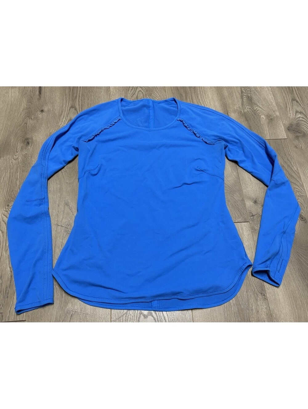 LULULEMON Women’s Runder Under Long Sleeve Top in Beaming Blue Sz 8